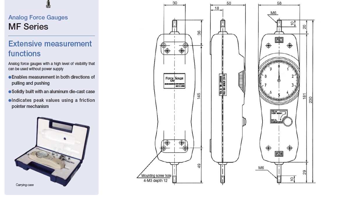 Ichiban Precision Sdn Bhd Shimpo Shimpo Mechanical Force Gauge
